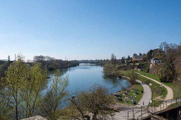 istock River landscape with historic buildings in Aschaffenburg, Germany 2222041344