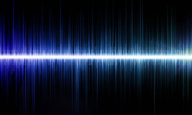 istock Sound wave pattern in blue, representing energy and music technology. Abstract audio waveforms, up 2222042911