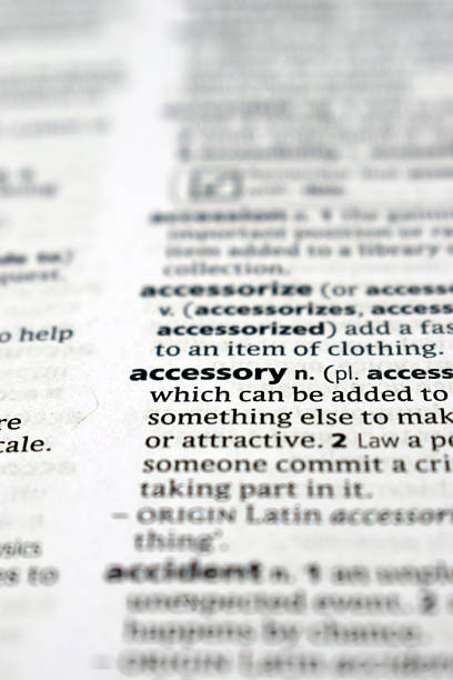 istock English Definition Dictionary Of Printed Word -  Accessory Close Up 2222045129