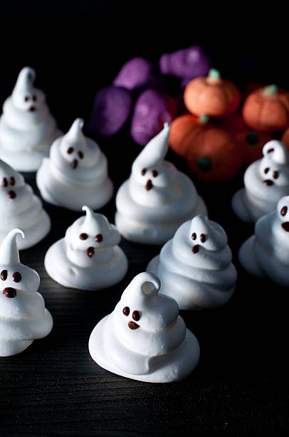 istock Ghosts of sugar and eggs for halloween 2222052437