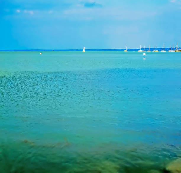 Sailboats on Lake Balaton, Hungary