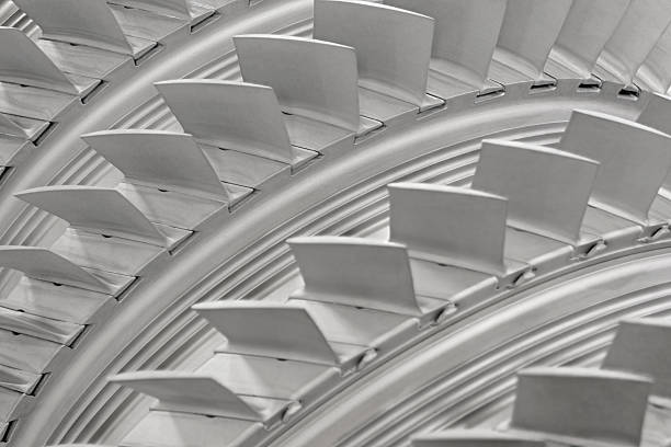 istock Group of turbine blades 2222063191