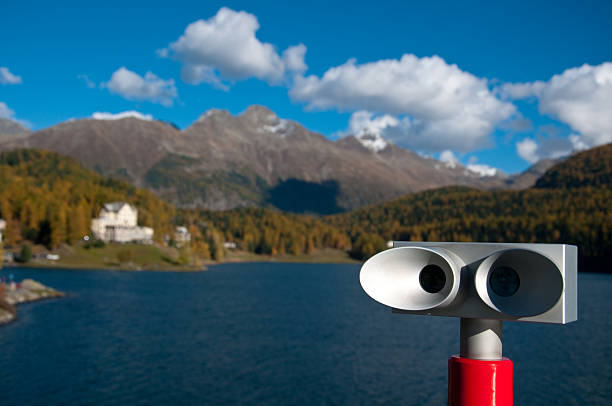 Overview of Lake St. Moritz, Switzerland