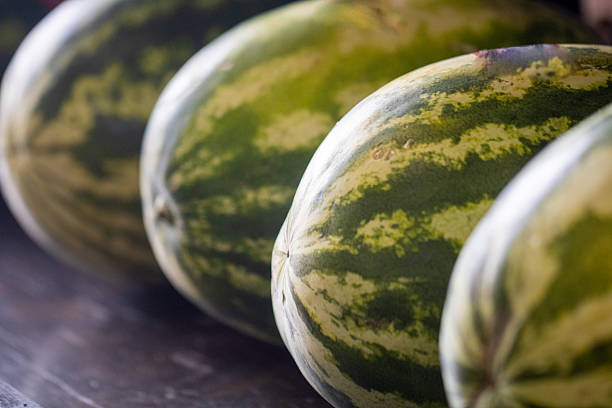 istock Watermelons at a Fruit Market 2222064163