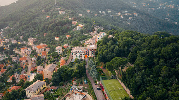 istock Camogli, liguria: discovering the enchanting coastal village from above at sunset 2222074932