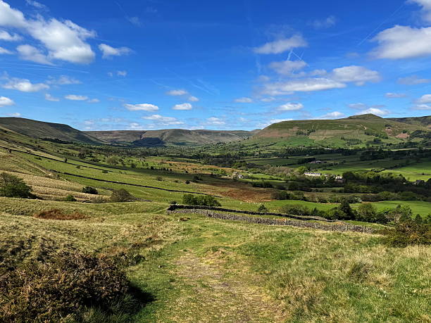 istock Panorama of the Peak District landscape, England. 2222075595