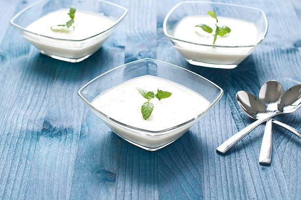 istock delicious panna cotta with mint 2222075627