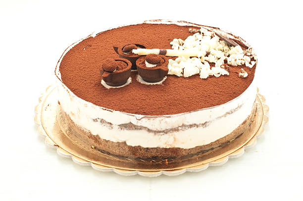 istock wonderful chocolate cake with cream and custard 2222075681