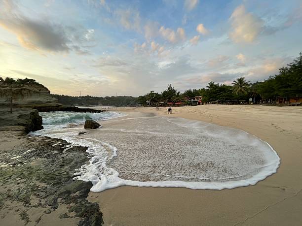 istock panorama of coral rocks on the coast of southern Java 2222078764