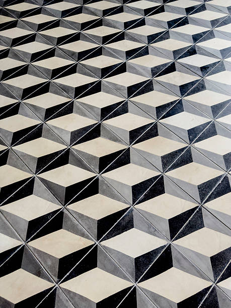 istock Hexagon tile floor background - stock photo 2222084764