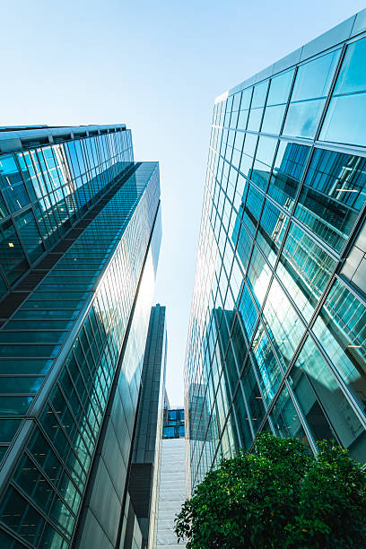 istock Modern skyscrapers reaching for the sky in london's financial district 2222084824