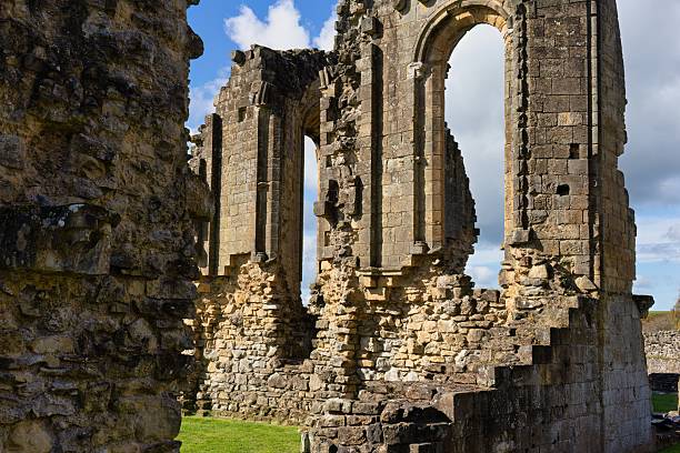 istock The image shows the weathered ruins of a stone building 2222088794