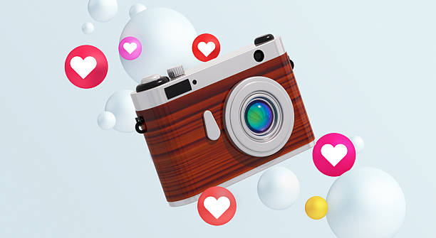 istock Vintage Camera Social Media Love 2222089778