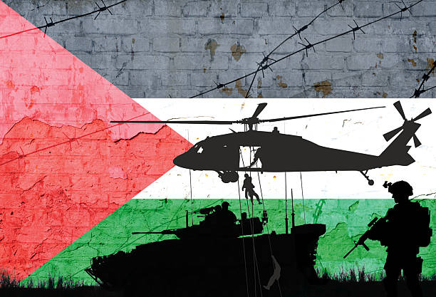 istock Conceptual image of war between Israel and Palestine 2222092668