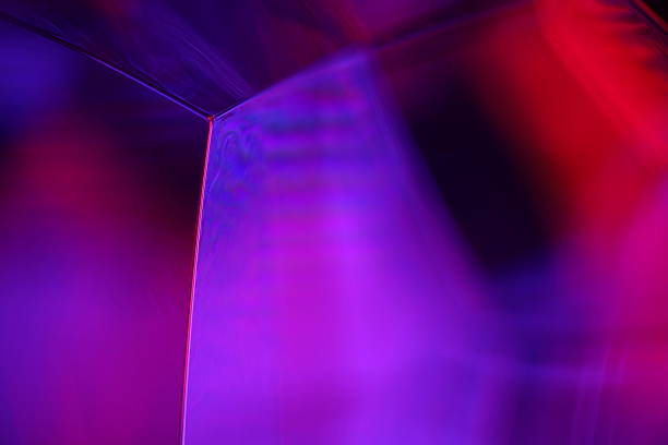 istock Red and purple liquid background, geometric shapes 2222099218
