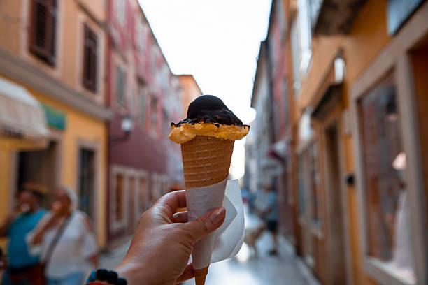 istock Refreshing with ice cream while travel Dalmatia 2222104343