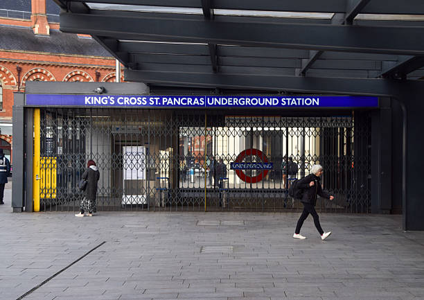 London, UK - 12 17 2017: London underground Paddington station sign.