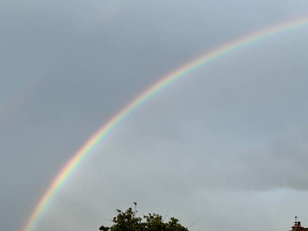 istock Abstract of a rainbow and cloudscape 2222109730