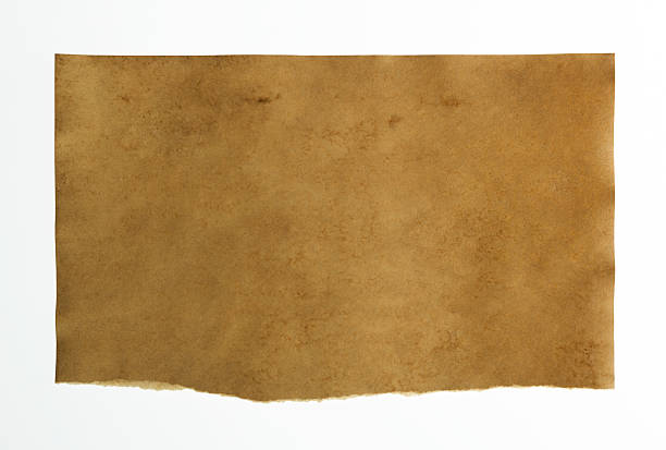 istock Torn brown paper paper on white background 2222113199