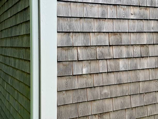 istock Wood Shingle Siding on a Home 2222119686
