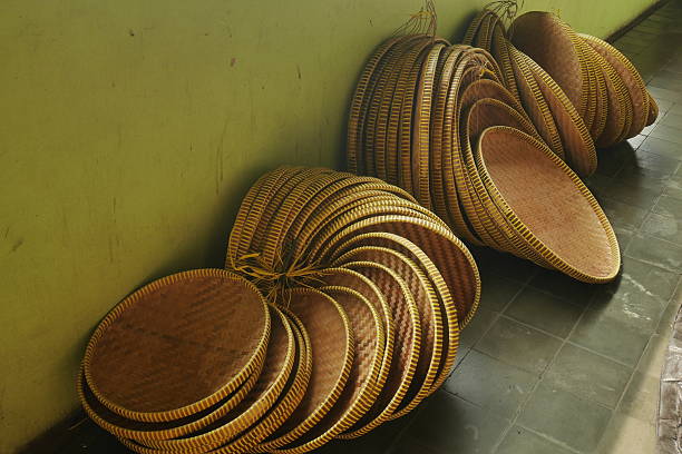 istock Handicraft products, classic bamboo winnowing 2222122758