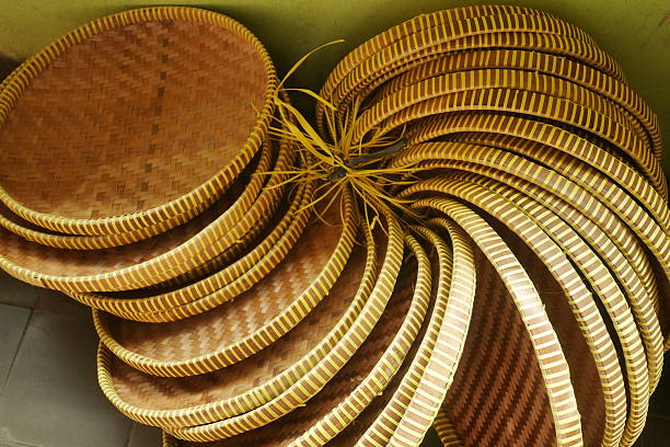 Handicraft products, classic bamboo winnowing which are widely used in various household and cultural activities.