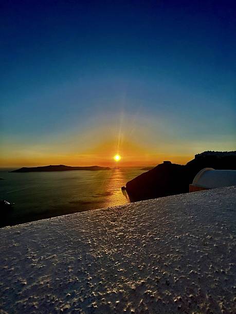 istock Sunset in Fira (Santorini) 2222128117