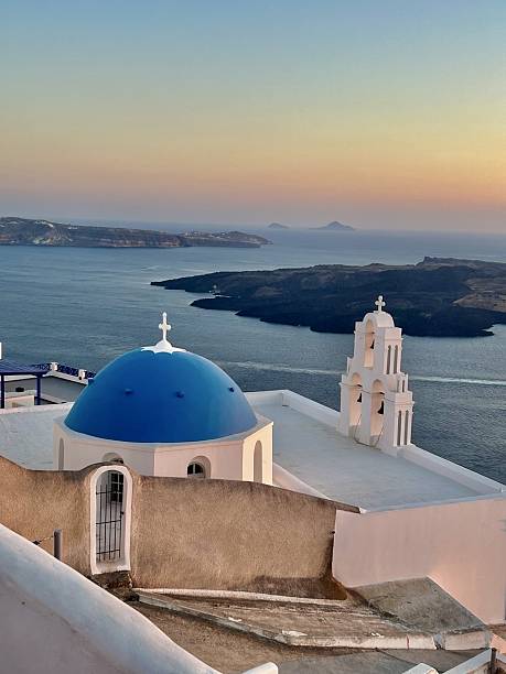 istock Sunset in Fira (Santorini) 2222128256