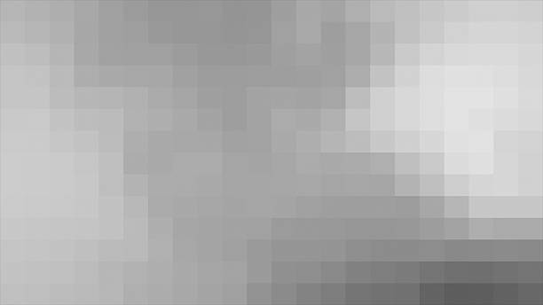istock Simple and classy pixilated square box pattern white color minimal geometric background 2222130813