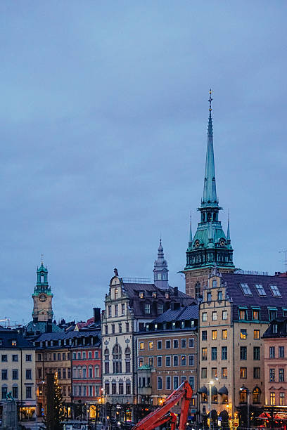 View of cityscape during evening