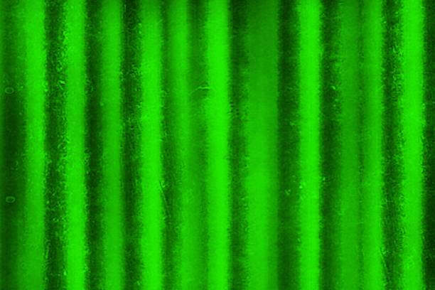 Detailed green corrugated metal illustration with vertical ridges.