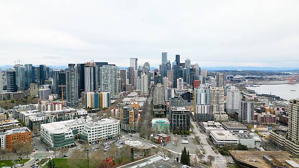 istock Aerial view of Seattle's downtown skyline. 2222142074