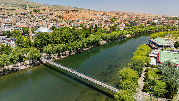 istock Nevsehir Avanos district city view with drone 2222159646
