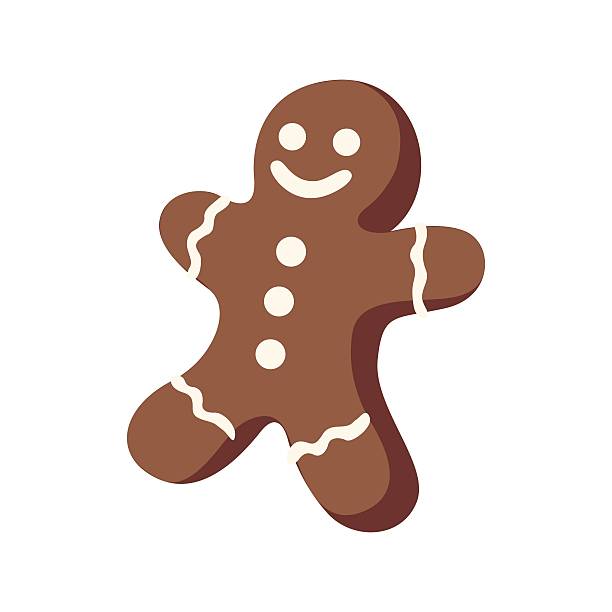 Vector illustration of a Christmas celebration gingerbread cookies