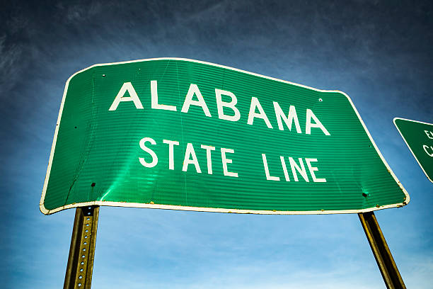 istock Alabama State Line Sign 3 2222170779