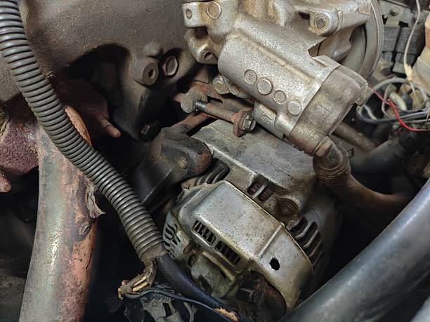 istock Alternator on an old car 2222171968