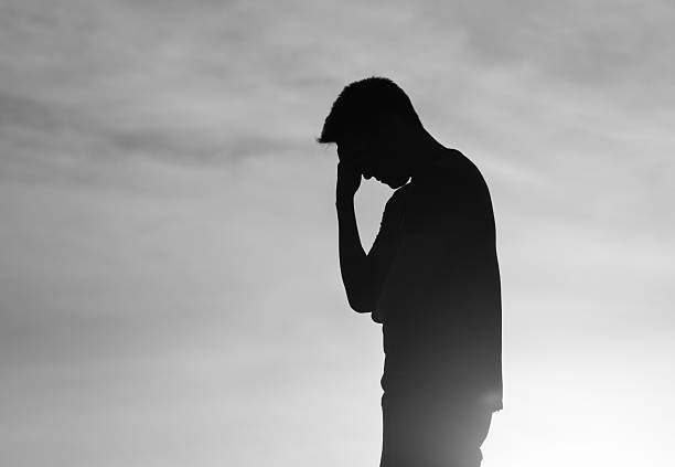 istock Sad man feeling lonely outdoors. 2222172089