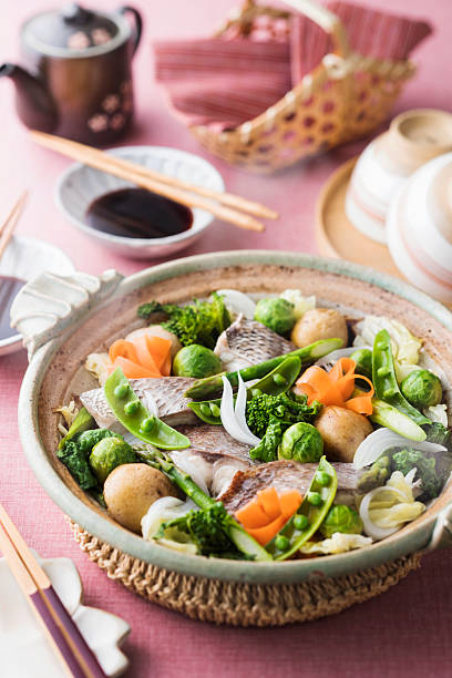 Steamed Sea Bream and Spring Vegetables Hot Pot