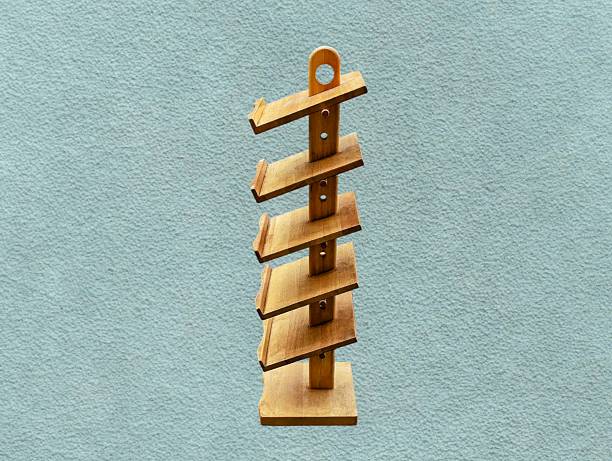 istock Decorative wooden shoe rack 2222181787