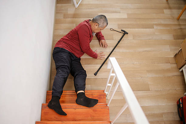istock Senior Man Fallen Down From Stairs 2222183931