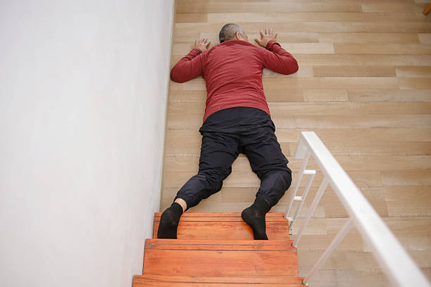 istock Fainted Man Lying On The Ground After Fall Accident 2222183956