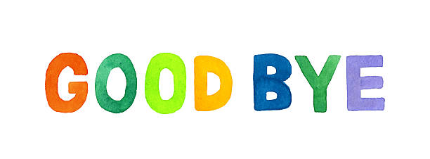 istock Colorful handwritten letters of GOOD BYE. 2222198932