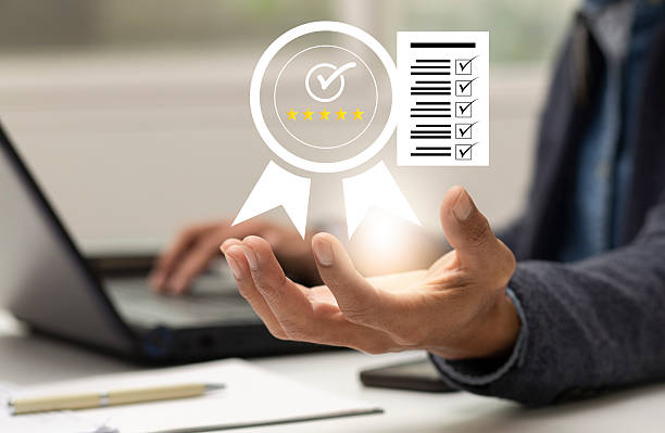 istock quality assurance with certification and checklist symbol trust and standard for business 2222205281