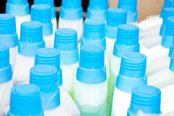 istock colorful plastic caps for detergents , shampoos and liquid soaps 2222205685