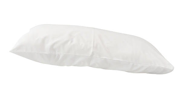 istock One white pillow after use isolated on white background with clipping path 2222206347