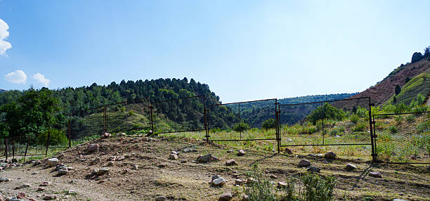 istock A camp surrounded by a fence on the mountain 2222211474