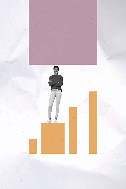 istock Composite collage of person crossed hands big graphs under square shape on white background 2222223682
