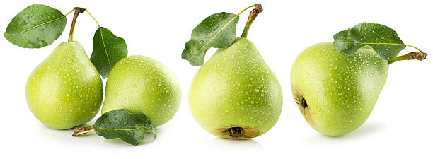 istock set of green pears isolated on a white background 2222227071