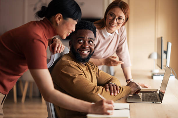 istock Team Collaboration in Modern Office Setting with Positive Atmosphere 2222228330