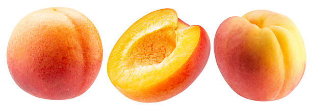 istock collection of peaches isolated on a white background 2222228471
